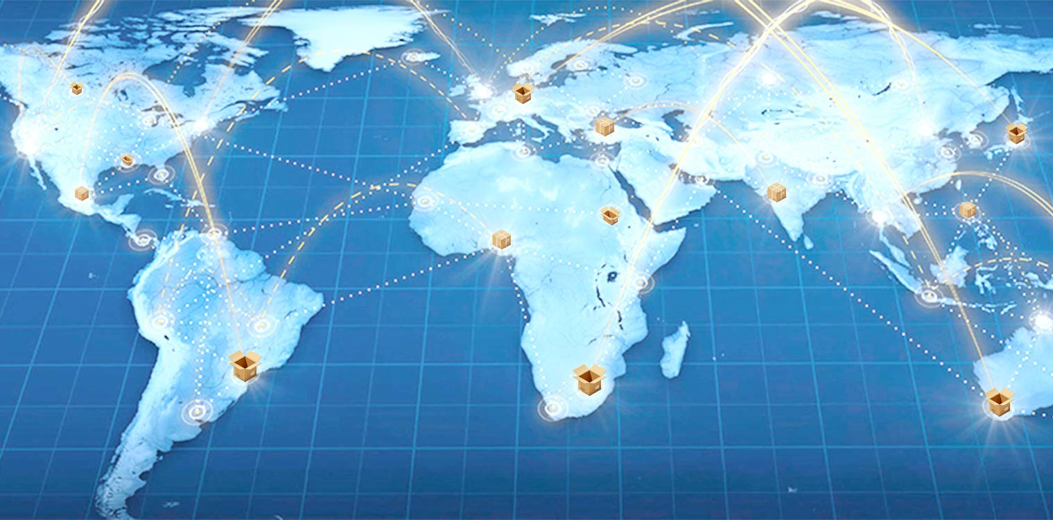 Worldwide delivery network in Canada